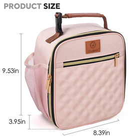 Genteen large-capacity lunch box fits sandwiches, snacks, and drinks.