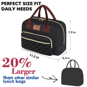 Genteen lunch box lightweight design with padded handle for easy carrying.