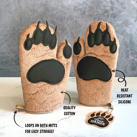 Genuine Fred Bear Hands packaging, ready gift idea for bakers and cooks.