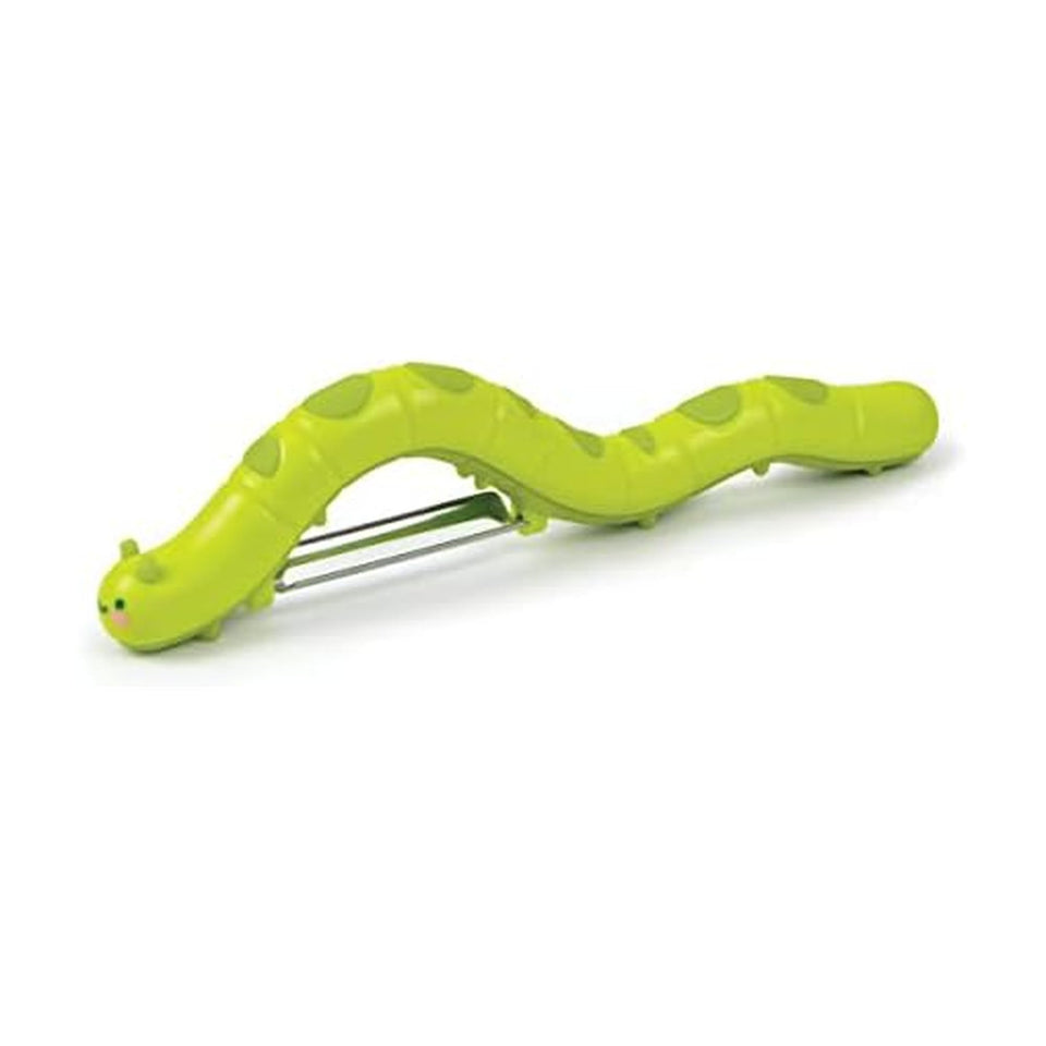 Genuine Fred Caterpeeler handle detail shows ergonomic grip for easy fruit prep.