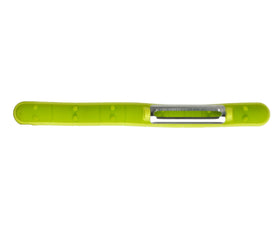 Genuine Fred Caterpeeler uses durable ABS plastic and a sharp stainless blade.