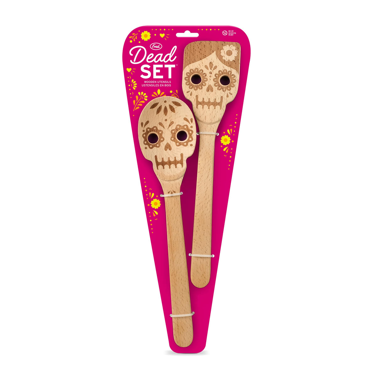 Genuine Fred Dead Set packaging on colorful peggable card ideal for gifting.