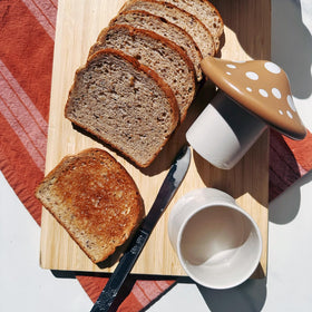 Genuine Fred Forage keeps butter ready for toast and baking.