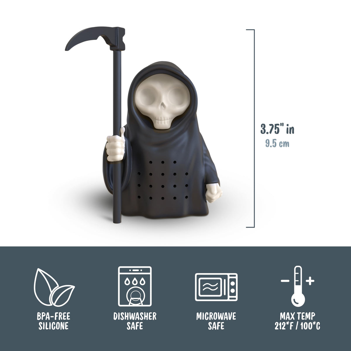 Genuine Fred Grim Steeper dishwasher-safe design for easy cleaning.