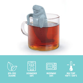 Genuine Fred MANATEA dishwasher-safe design for quick cleaning after use.