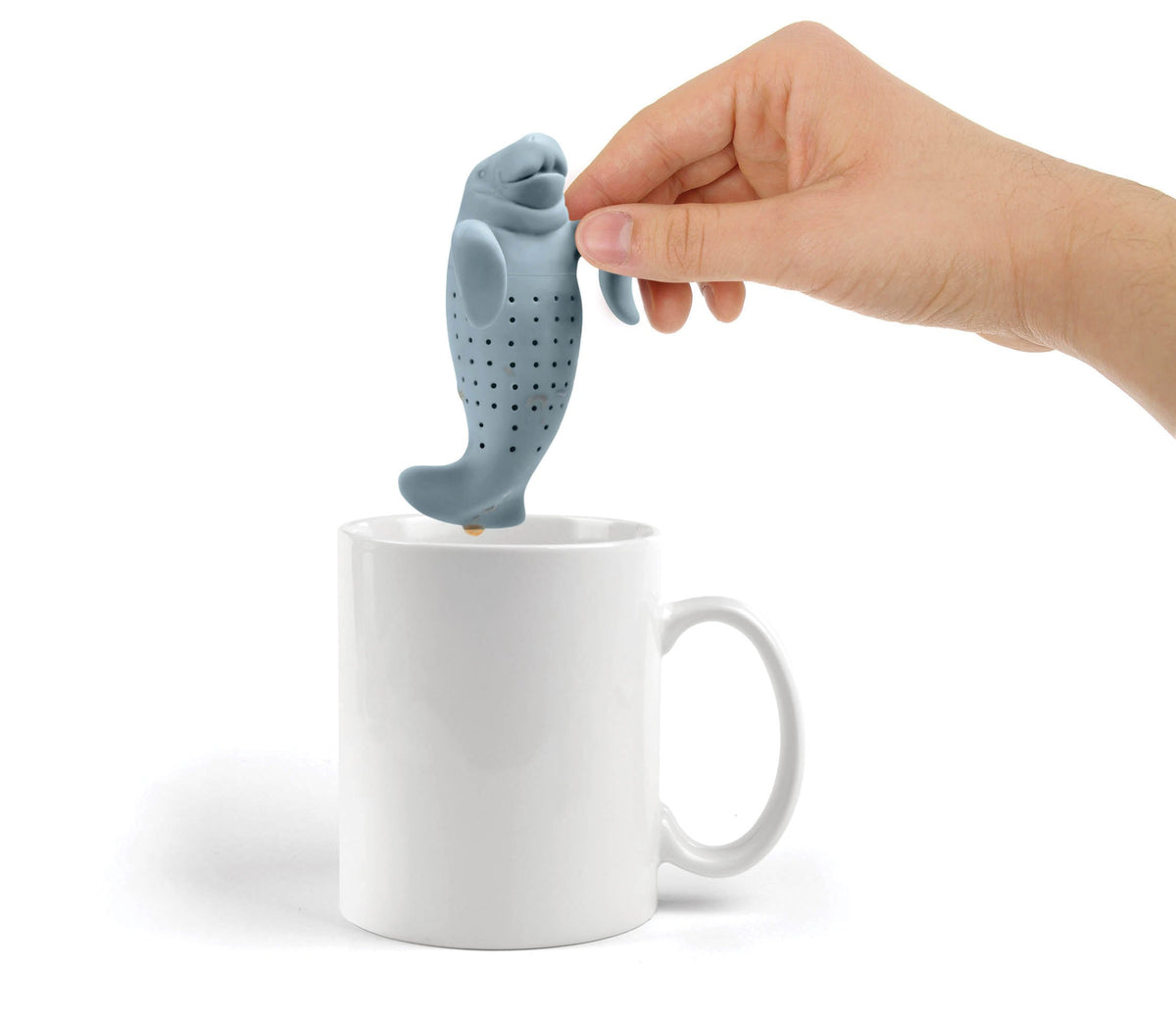 Genuine Fred MANATEA heat-resistant silicone withstands hot water for robust tea.