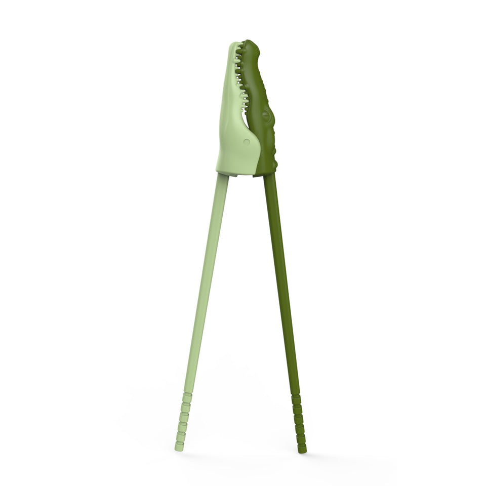 Genuine Fred MUNCHTIME crocodile chopsticks with open mouth design for playful meals