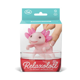 Genuine Fred Relaxolotl microwave-safe silicone infuser for fast reuse.