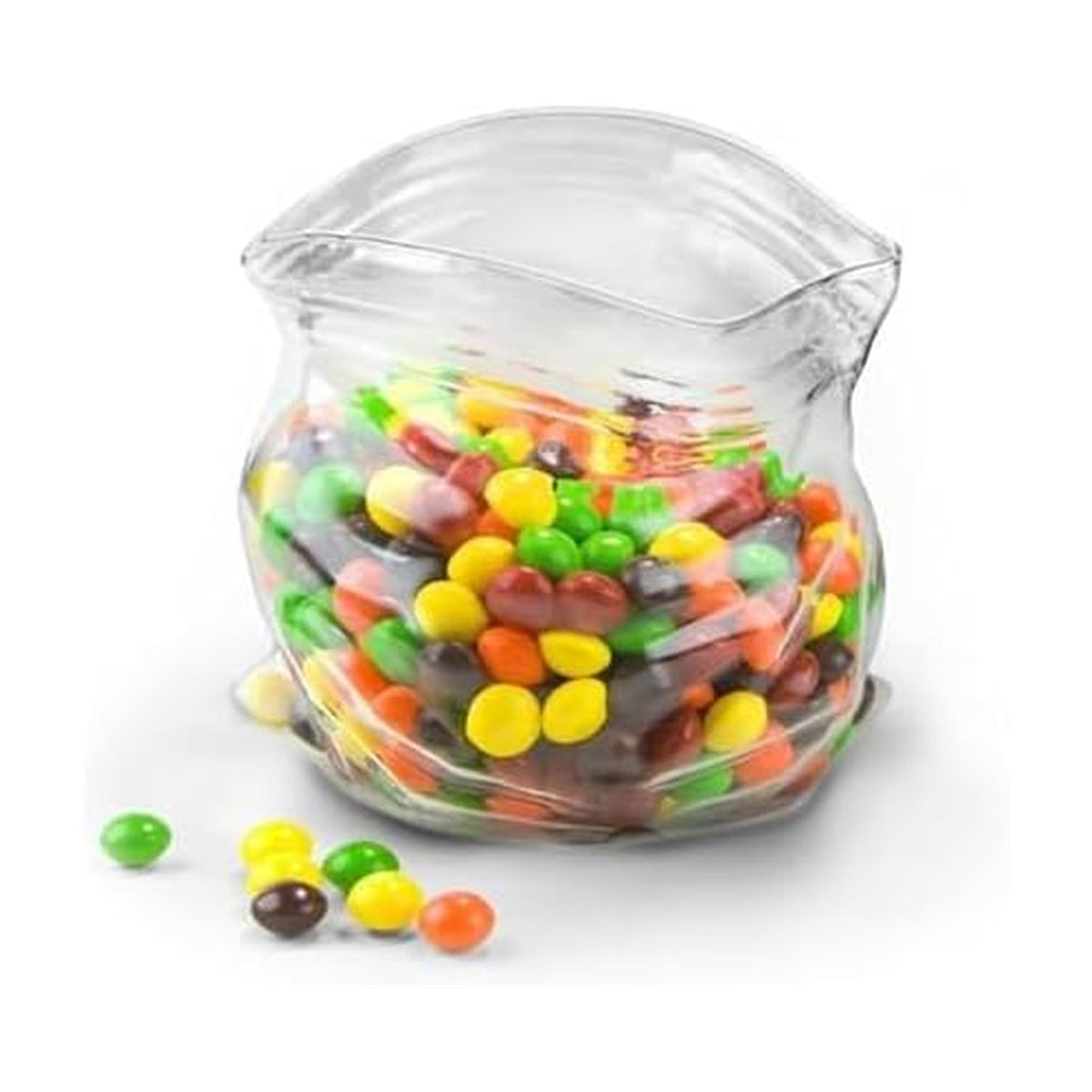 Genuine Fred UNZIPPED bowl with crinkled edges, a playful candy dish for any table.