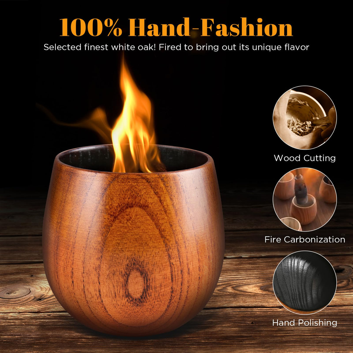 GENUINED charred oak interior glass close-up highlights subtle woody notes during swirling.