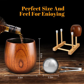 GENUINED weighted-base glass demonstrates stability to reduce tipping during service.