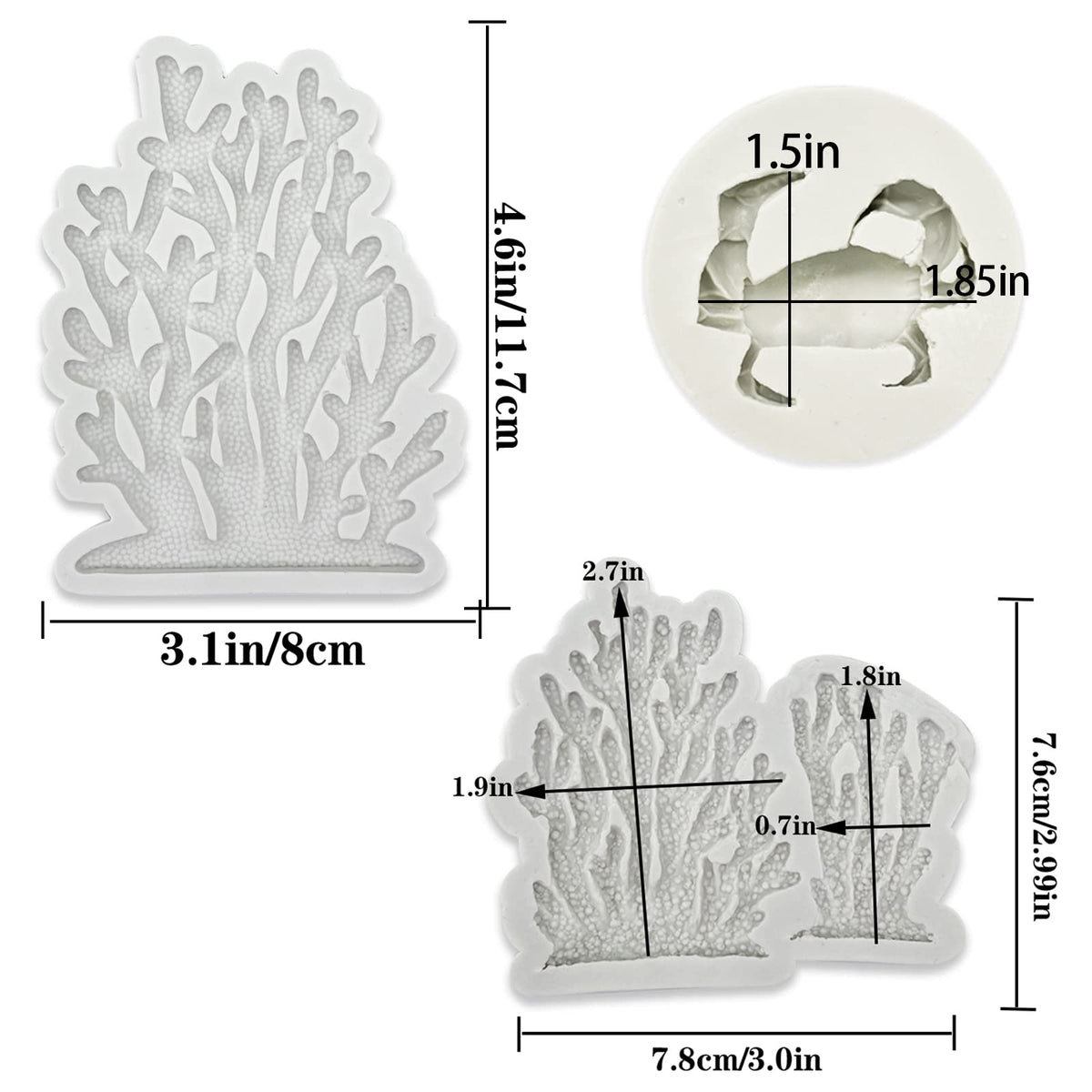GeoGeoDIY coral branch mold creates natural seaside decorations.