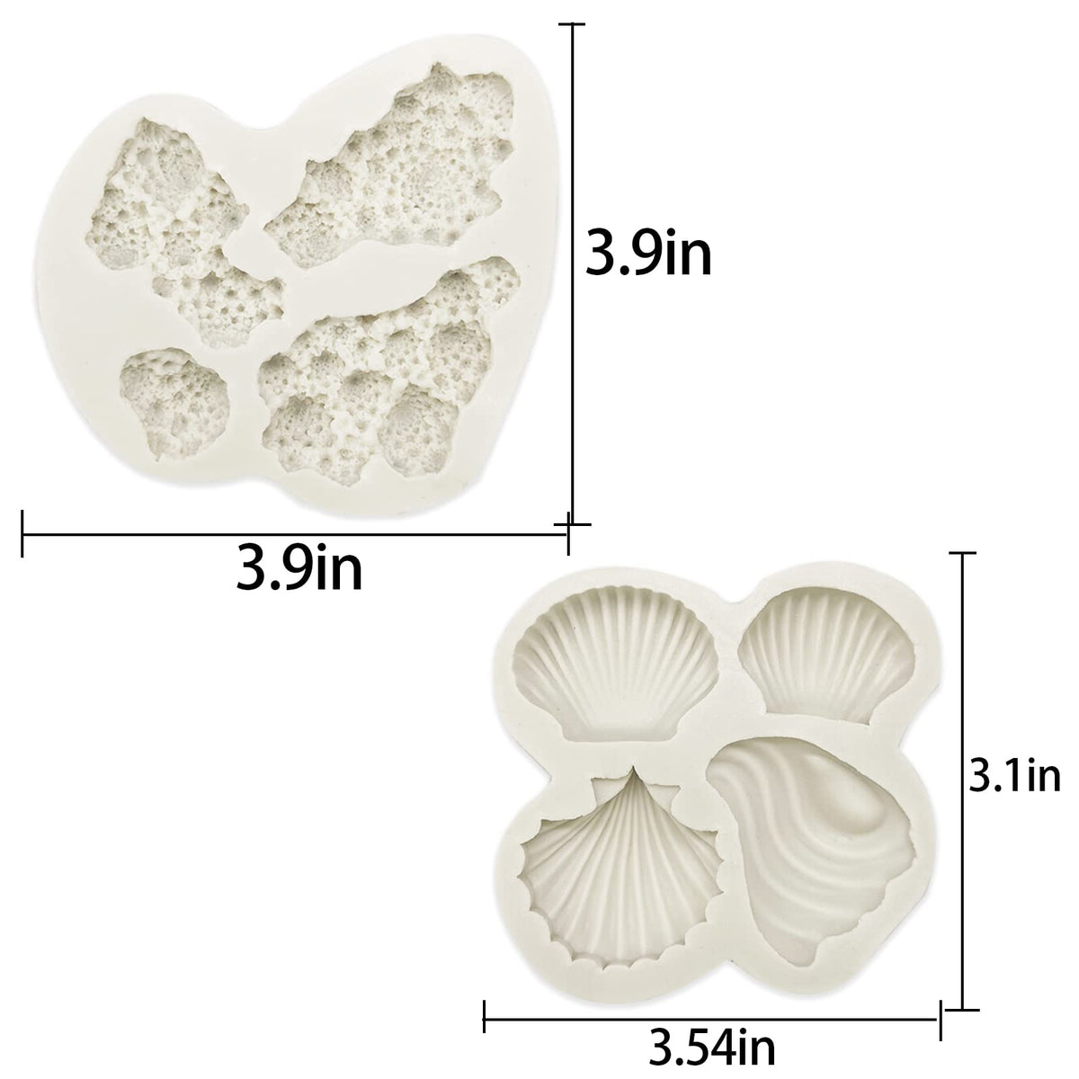 GeoGeoDIY coral round mold adds reef-like detail to desserts.