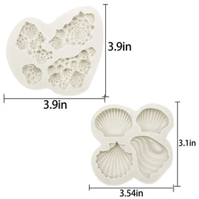 GeoGeoDIY coral round mold adds reef-like detail to desserts.