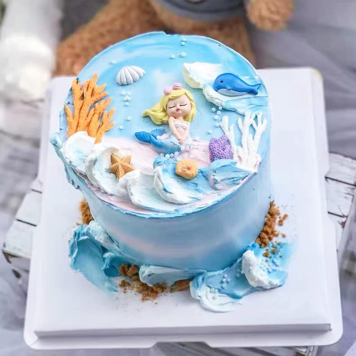 GeoGeoDIY shell mold shapes elegant sea shells for cookies.