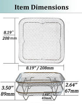 Geolinhome compatible with most standard air fryers for flexible setups.