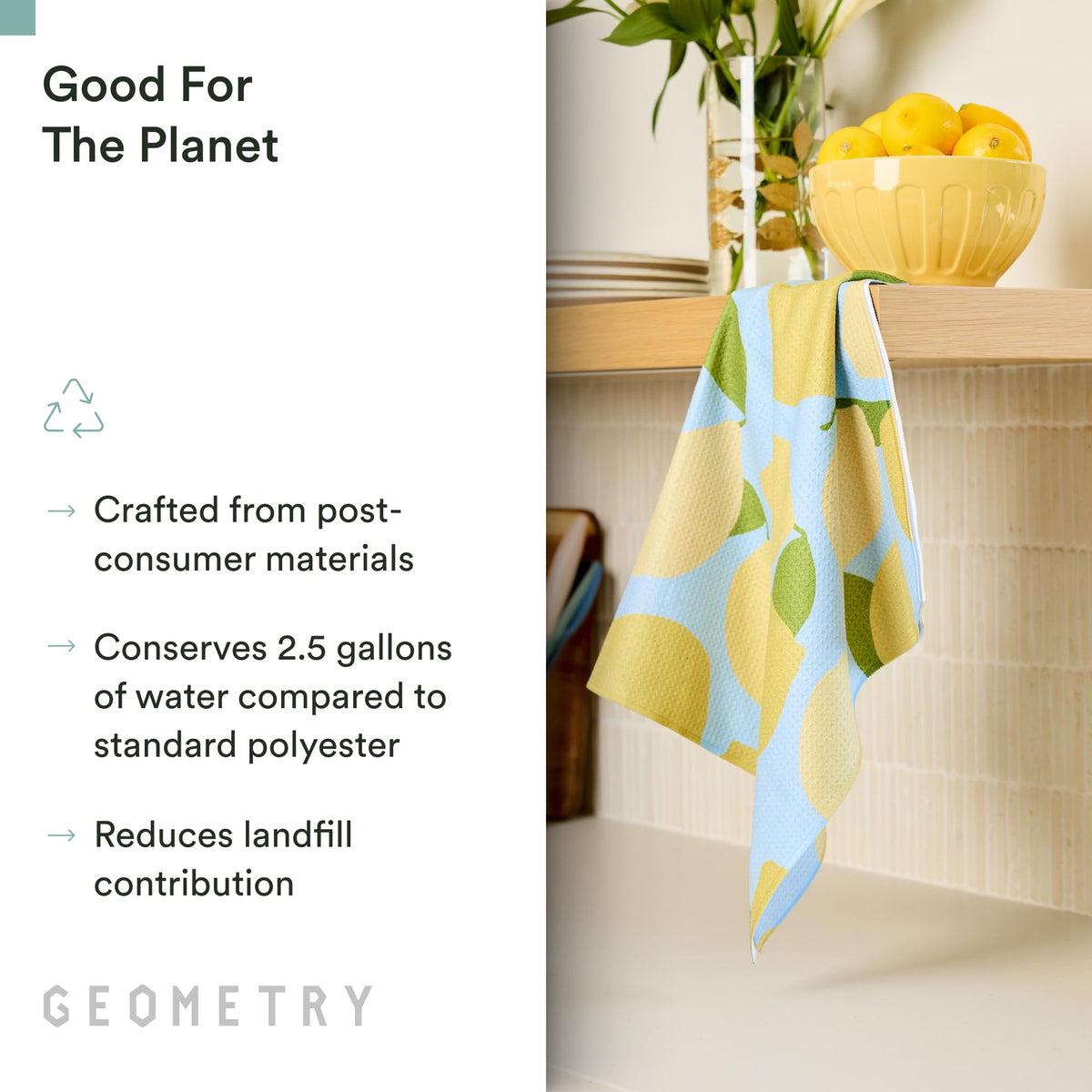 GEOMETRY absorbent microfiber cloth demonstrates high capacity soaking