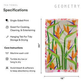 GEOMETRY California-designed eco towel with lower water usage.