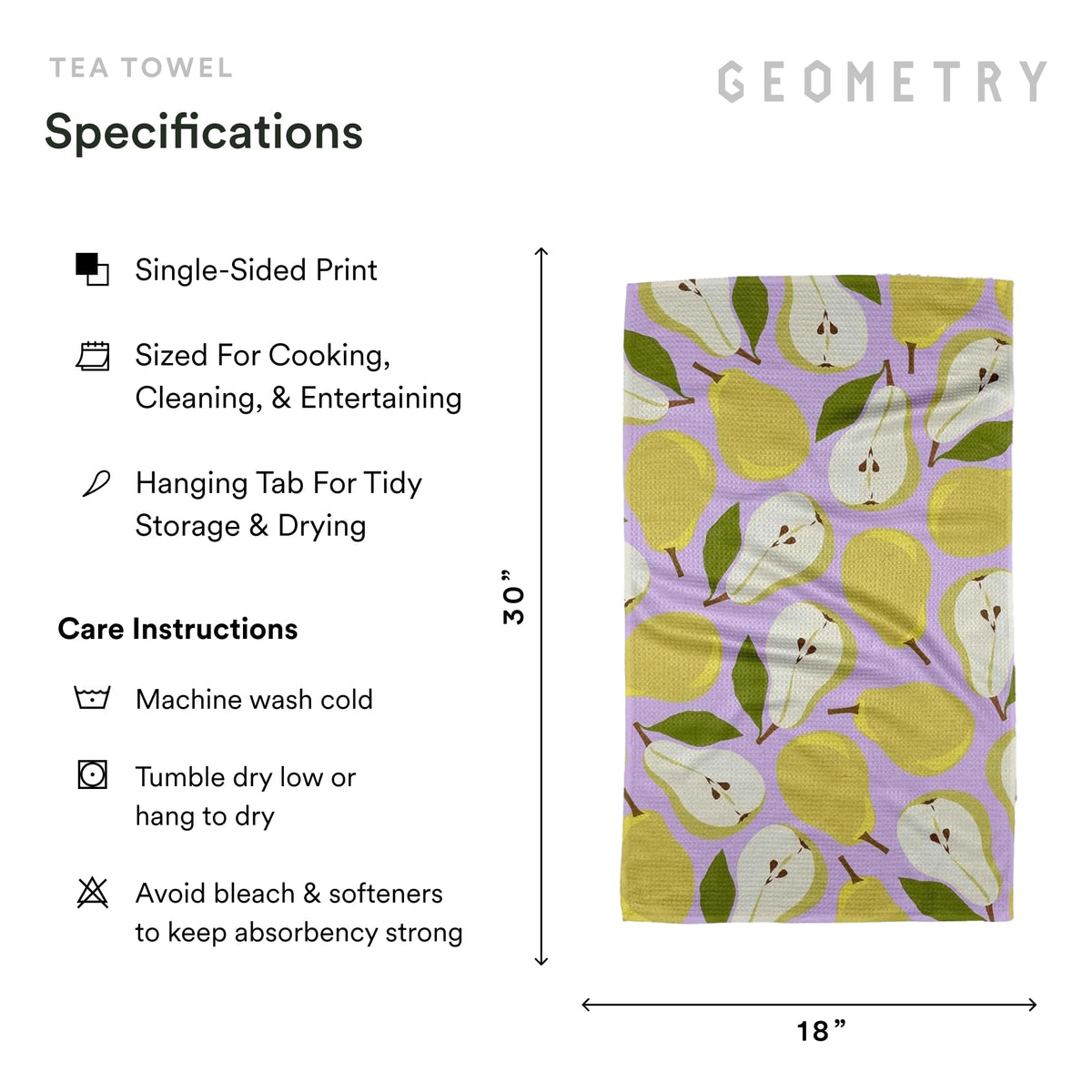 GEOMETRY California-designed fabric offers durable softness for daily use
