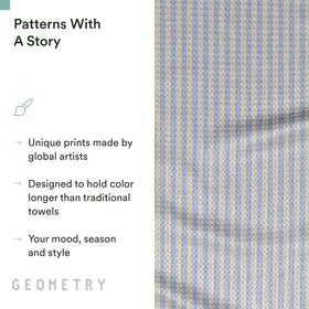 GEOMETRY California designed sustainable towel for eco mindful homes