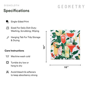 GEOMETRY Dishcloth soft texture enhances everyday kitchen tasks.