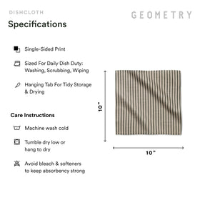 GEOMETRY willow stone color dishcloth brightens kitchen counters.