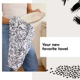GEOMETRY dishcloth used to wipe countertops without scratching.