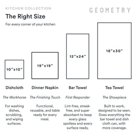 GEOMETRY Geoweave fabric texture emphasizing durability and absorbency