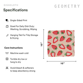 GEOMETRY Strawberry Banana on countertops for mess-free wiping and shine