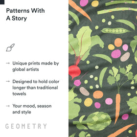 GEOMETRY post-consumer-materials towel supports sustainable kitchen cleaning and daily reuse