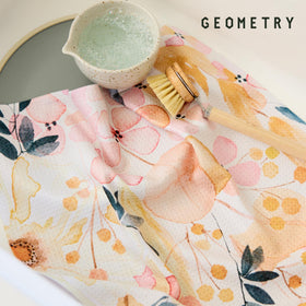 GEOMETRY Kitchen Tea Towel has a soft, plush texture.