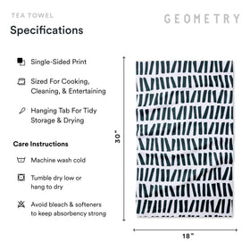 GEOMETRY Kitchen Towels wiping countertops for a streak-free finish