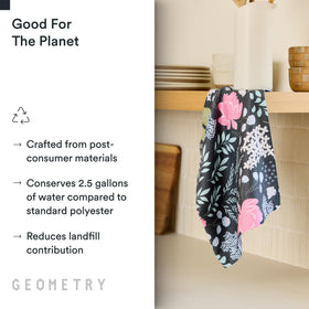 GEOMETRY microfiber towel absorbing liquid with high capacity