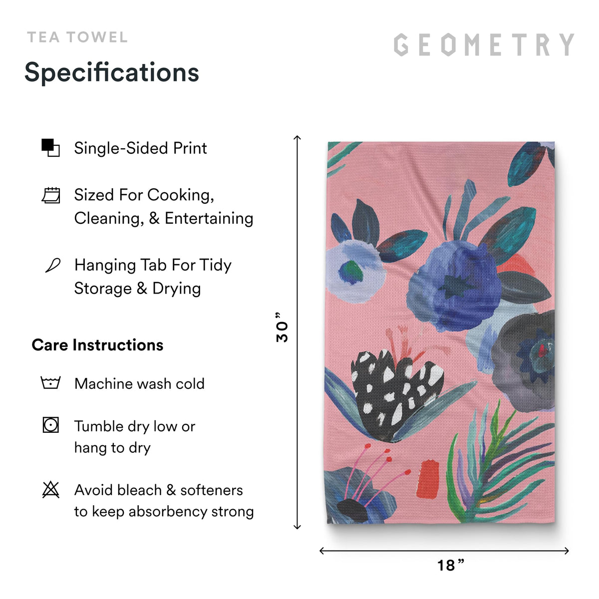 GEOMETRY towels in a drying rack speed up kitchen refresh