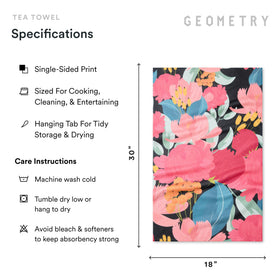 GEOMETRY Towels use eco-friendly post-consumer materials in design