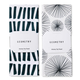 GEOMETRY Kitchen Tea Towels Geoweave closeup for quick spill cleanup