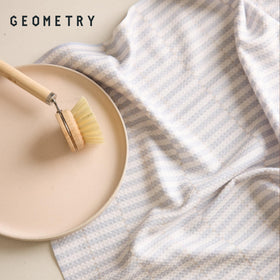GEOMETRY Kitchen Tea Towels made from post-consumer materials with lower water impact
