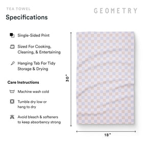 GEOMETRY Kitchen Tea Towels in-use for quick spill cleanup in a busy kitchen