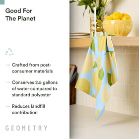 GEOMETRY Kitchen Towels close-up microfiber texture for high absorption