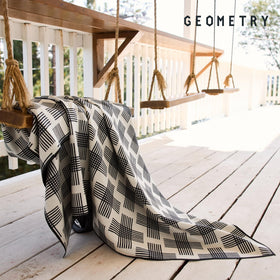 GEOMETRY Micro-Loop Beach Towel travel-friendly and lightweight for trips.