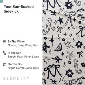 GEOMETRY Spring & Summer prints bring vibrant beach-ready style.