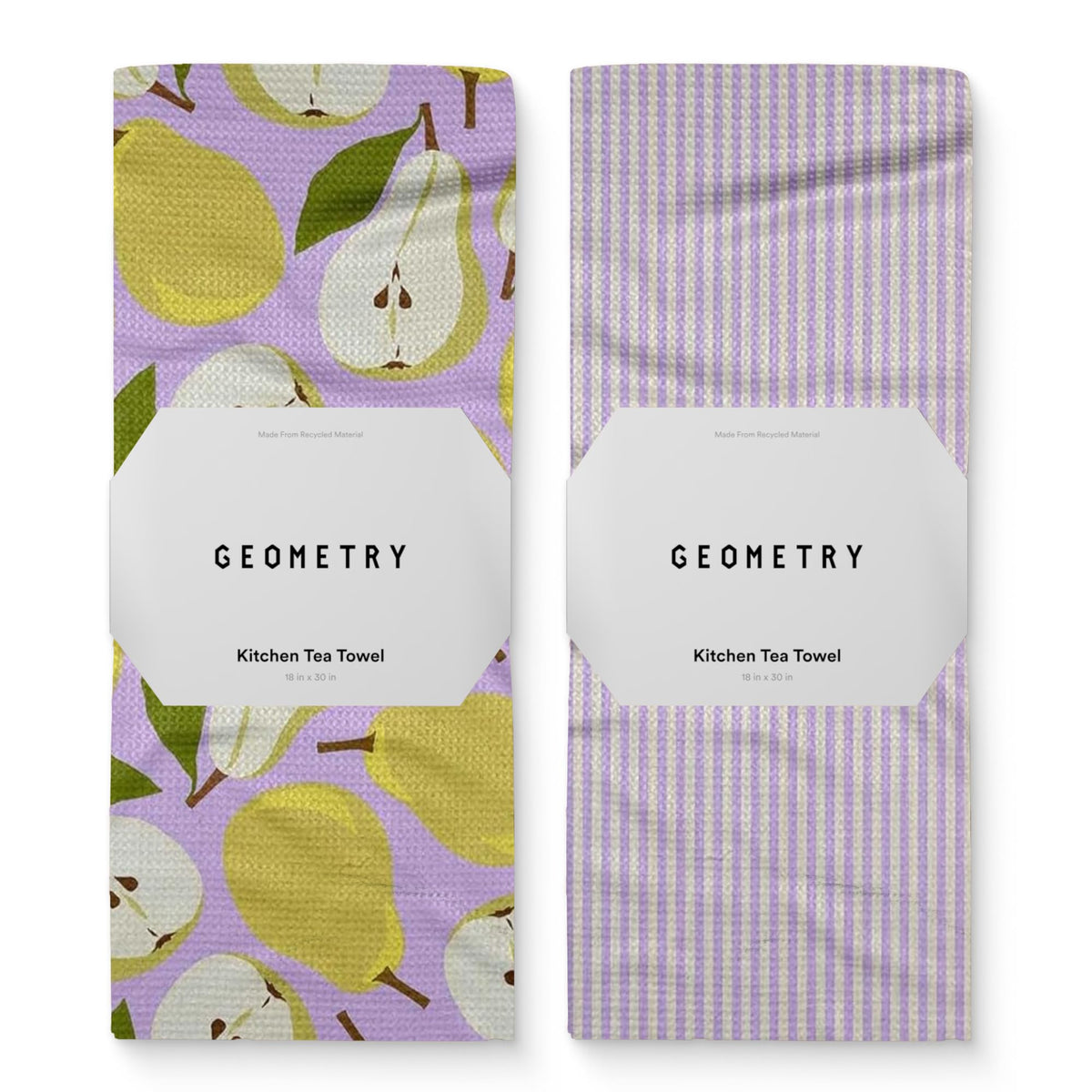 GEOMETRY Pear Parade print towel ideal for quick drying dishes