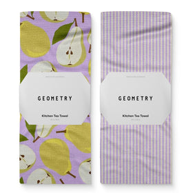 GEOMETRY Pear Parade print towel ideal for quick drying dishes
