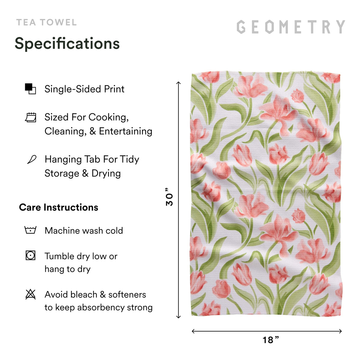 GEOMETRY towels made from post-consumer materials for sustainability