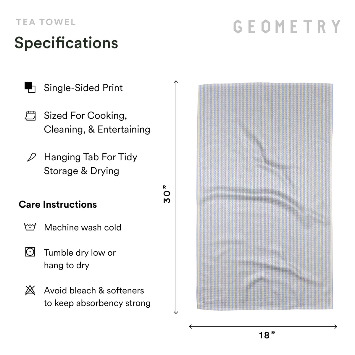 GEOMETRY soft scratch-free drying surface for counters