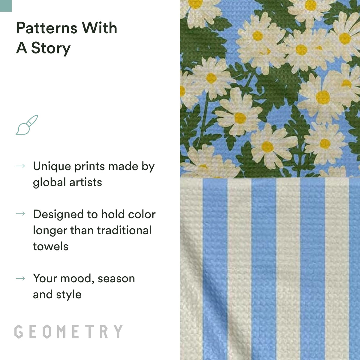 GEOMETRY Daisy Dream two-pack packaging on display