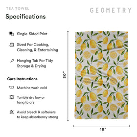 GEOMETRY Spring Kitchen Towels folded on counter highlighting soft texture