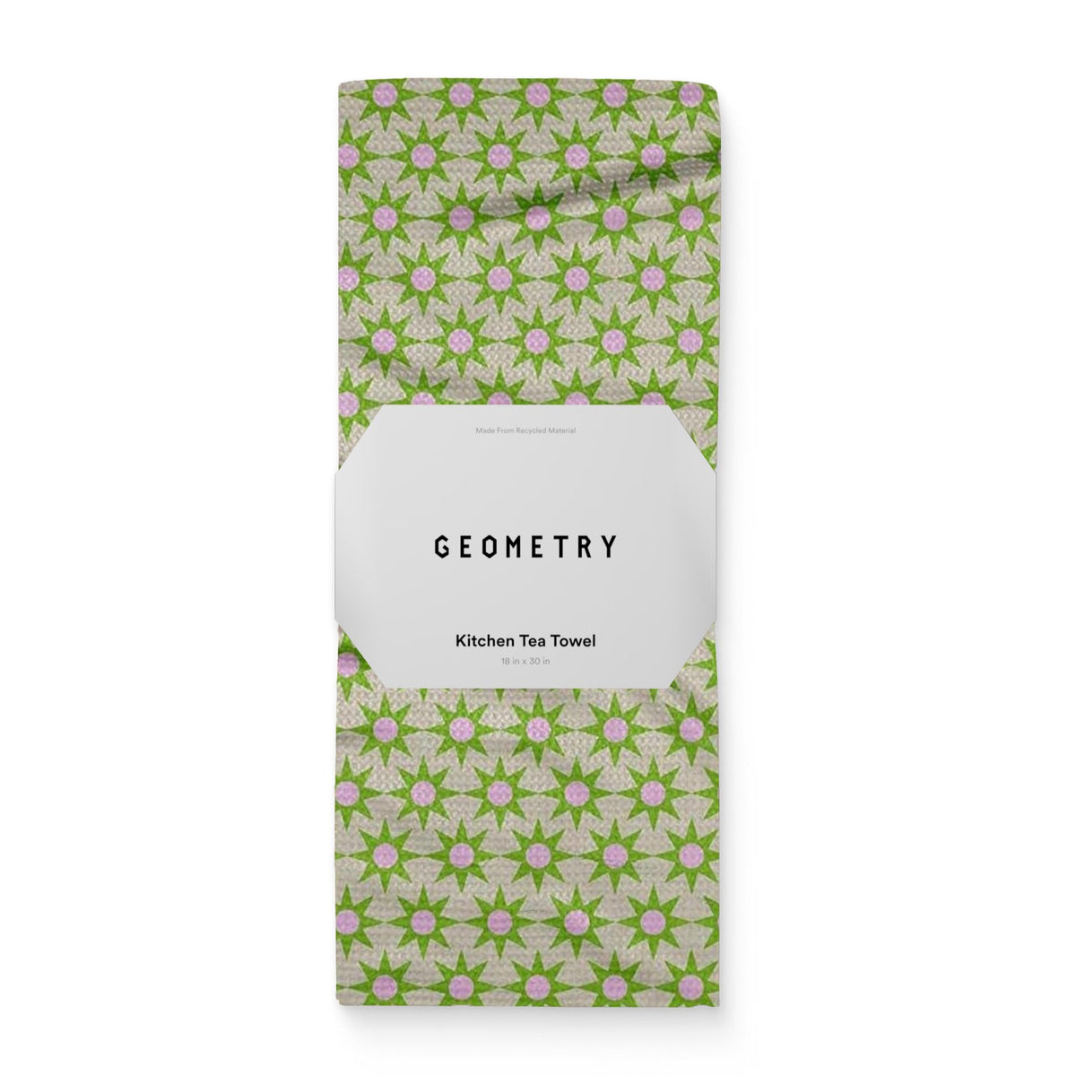 Geometry Spring Kitchen Towels with quick-dry microfiber for fast cleanup.