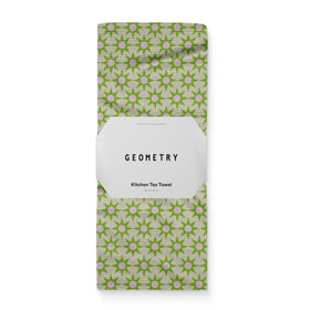 Geometry Spring Kitchen Towels with quick-dry microfiber for fast cleanup.