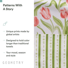 GEOMETRY spring-summer prints brighten the kitchen